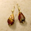 Ross-Simons Italian Multicolored Murano Glass Drop Earrings in 18kt Gold Over Sterling - 4 of 4