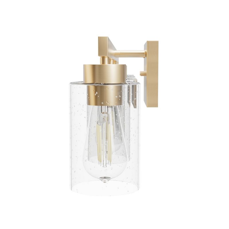 4-Light Hartland Seeded Glass Bathroom Vanity Wall Light Fixture - Hunter Fan, 5 of 6