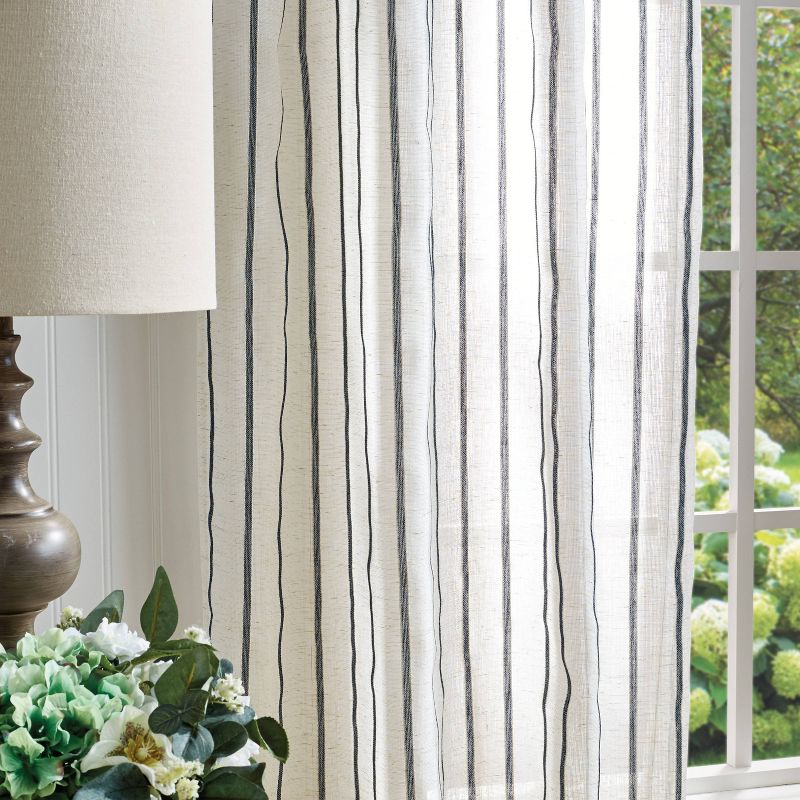 2pk Sheer Laguna Striped Window Curtain Panels - Martha Stewart, 5 of 6