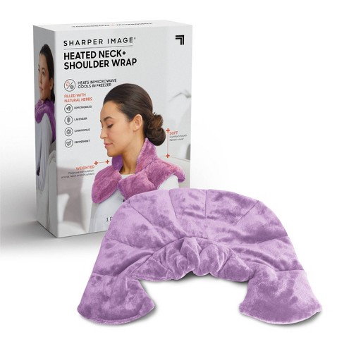 Sharper Image Heated Neck And Shoulder Aromatherapy Lavender Scented  Hot/cold Body Wrap : Target