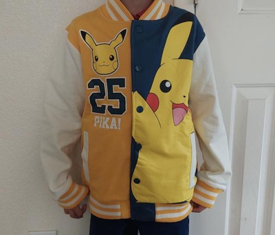 Boys' Pokemon Pikachu Varsity Jacket - Yellow : Target