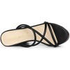 Allegra K Women's Platform Crisscross Strap Chunky Heel Slide Sandals - 4 of 4