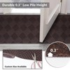 Petgrow Hallway Runner Rug Custom Sizes,Commercial Runner Rubber Backing Non-Slip Carpet Washable Area Rugs for Entryway, Garage, Front Door,Brown - 3 of 4