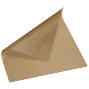 Unique Bargains Glass Fiber Non-Stick Heat Resistant Reusable Baking Mat Brown 1 Pc 19.69" x 15.75" - 1 of 4