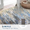 Modern Abstract Rug, Large Washable Low-Pile Non-Slip Carpet for Living Room, Bedroom, Indoor Floor Mat - 4 of 4