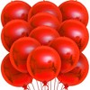 KatchOn, Metallic Red Balloons - 22 Inch, 12 Pieces | 4D Sphere Red Metallic Balloons, Valentines Day Decorations - 3 of 4