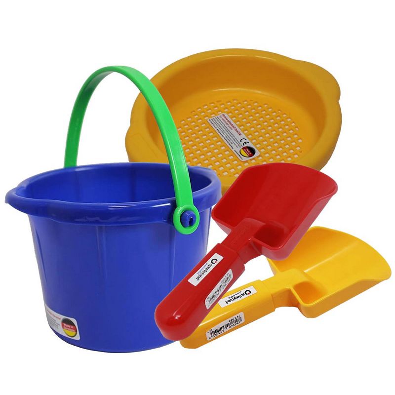 Spielstabil Toddler Sand Toys Bundle - Pail, Sieve and 2 Scoops (Colors Vary), 1 of 10