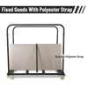 Table Cart Heavy Duty Folding Trolley with 5" Swivel Wheels - 10 Table Capacity for Garage, Warehouse, Events - 4 of 4