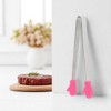 Unique Bargains Pcs Food Tongs Glove-Shaped Ice & Food Tongs Dishwasher Safe Stainless Steel Silicone 5 Inch 1 Pcs - 2 of 3