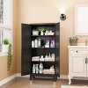 Generic Metal Storage Cabinet With 2 Doors and 3 Adjustable Shelves - 4 of 4