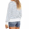 Women's Striped Long Sleeve Round Neck Top - Double Take - 2 of 4