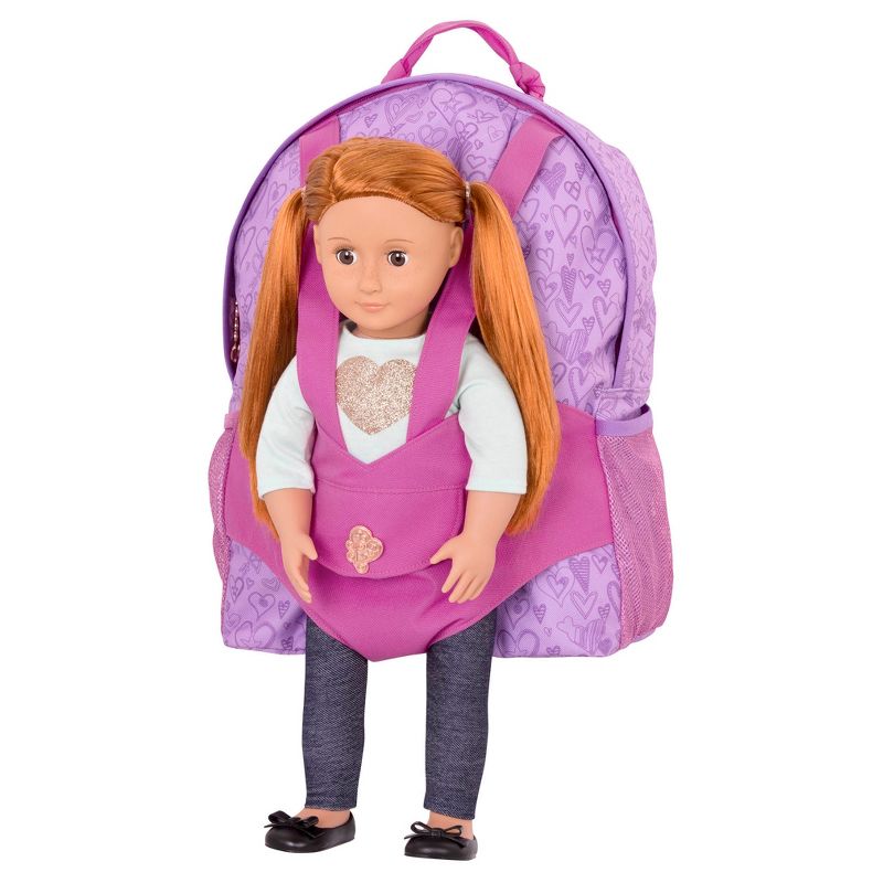 Our Generation School Bag Accessory for Kids and 18&#34; Dolls - Hop On Doll Carrier Backpack, 3 of 6