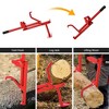 Garvee Cant Hook with Rubber Grip, Steel Cant Hook for Logs with Adjustable Hook, Logging Tool for Sawyers, Loggers - 2 of 4