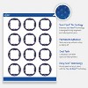 Avery Labels, 2" Diameter, Silver-Navy, Matte, 120ct - 3 of 4