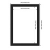 Amanti Art Grace Brushed Metallic Black Narrow Framed Magnetic Dry Erase Board - 4 of 4