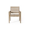 Cesicia 34'' H X 25'' W X 27.25'' D Brown Outdoor Wicker and Acacia Wood Club Chairs, Set of 2 - 2 of 4