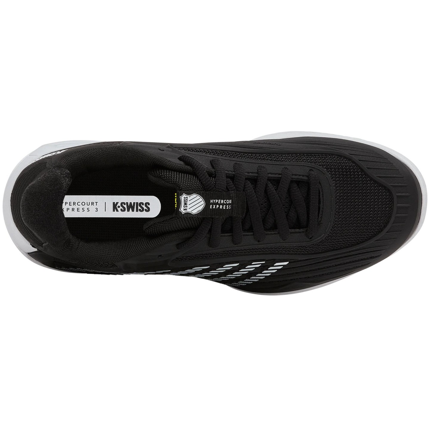 Женские кроссовки K-Swiss Hypercourt Express 3 (Black/White) (Black/White), цвет: Чёрный — фото 6