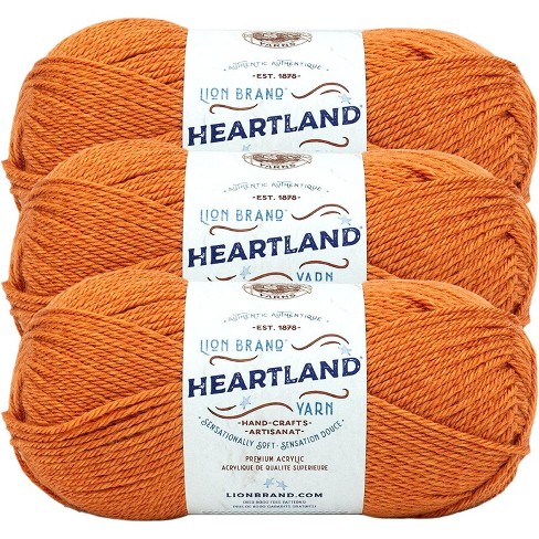 pack Of 3) Lion Brand Heartland Yarn-capitol Reef : Target