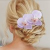 Unique Bargains Women's Phalaenopsis Faux Pearl Duckbill Clip 2 Pcs - 2 of 4