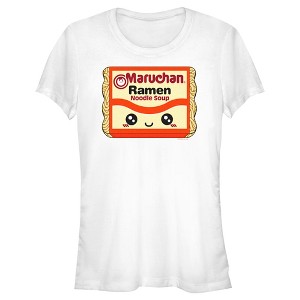 Juniors Womens Maruchan Cartoon Noodle Packet T-Shirt - 1 of 4