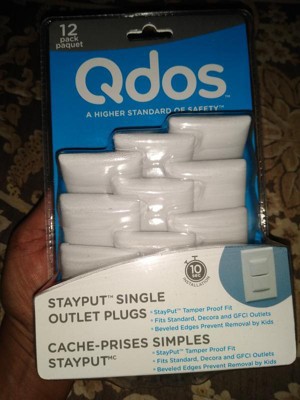 StayPut® Single Outlet Plugs, 12 Pack — Qdos Baby Gates Child Safety and Baby  Proofing Products