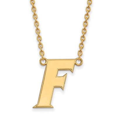 Black Bow Jewelry 10k Yellow Gold Florida Gators NCAA Necklace 18 Inch