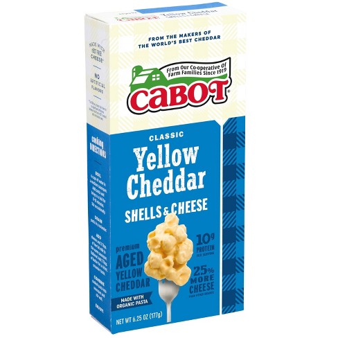 Cabot Yellow Cheddar Macaroni & Cheese - 6.25oz : Target
