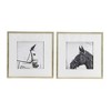 SEVOBAL Wall Art Set of 2 Horse Prints Bold Dynamic Decor perfect for Modern Living Room with Striking Flair, Multicolored, 23.6"*3.9"*23.6" - 2 of 4