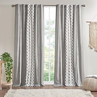 PAGED Curtains Cotton Printed Window Curtain Panel Privacy Assured for Bedroom, Living Room