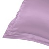 PiccoCasa Satin Silky Oxford Machine Washable Envelope Closure Euro Sham Pillowcases 2 Pcs - 3 of 4
