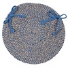Colonial Mills Softex Check - Blue Ice Check Chair Pad, Set of 4 - 2 of 2