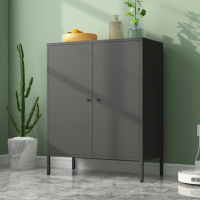 TIRAMISUBEST Kitchen Buffet Server - Sideboard Cabinet with Doors, Modern Console Table for Dining & Living Room
