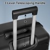 Romswi 4 Piece Luggage Set, 20 28 inch Travel Suitcase Lightweight PC+ABS Hardside Durable with TSA Lock, Cup Holder, Duffel Bag – Spinner Wheels - 2 of 4