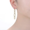 Guili Sleek & Stylish 14K Gold Plated Chain Drop Earrings, an Effortless and Elegant Way to Elevate Any Outfit with a Modern Touch of Luxury - 2 of 2