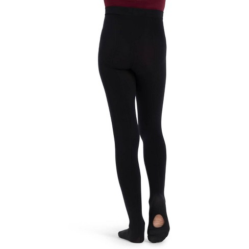 Capezio Ultra Soft Black Transition Tights Child and Adult Sizes