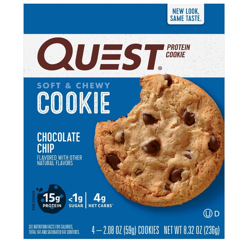 Quest Nutrition 15g Protein Cookie - Chocolate Chip Cookie, 3 of 13