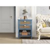 Airsurfer 2-Drawer Side Table - Natural Rattan - End Table - Suitable for Bedroom, Living Room, or Study - MDF - 2 of 4