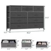 Dresser for Bedroom, Wide Dressers & Chest of Drawers for Closet, 47 inch TV Stand with Big Storage - 3 of 4