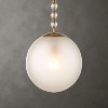 Uttermost Ripple Frosted Glass Pendant Light – Modern Single Bulb Fixture - 2 of 4