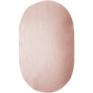 Colonial Mills Bristol Polypropylene Braided Rug, 5-Feet by 8-Feet, Blush Pink - 1 of 4