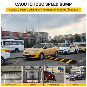 Rubber Speed Bump, Speed Bumps for Road, for Parking Lot, School, Warehouse, Hotel, Rated 66000 Lbs - 1 of 4