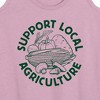 Women's - Instant Message - Support Local Agriculture Graphic Racerback Tank - 2 of 4
