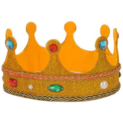 Dress Up America Gold Crown For Kids - One Size Fits Most - 3.5