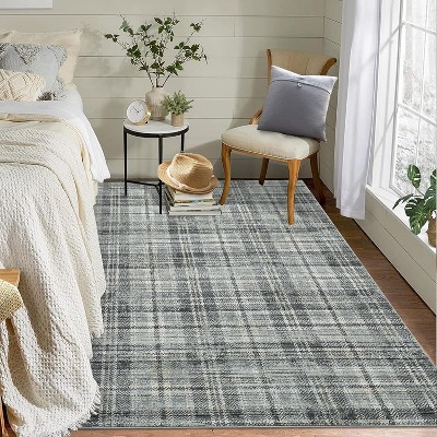 Hallway Runner Rug Washable Vintage Distressed Area Rugs Non Slip Laundry Rug Runner Floor Carpet Runners for Hallways Entryway Laundry