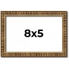 PosterPalooza | Photo Size Textured Gold Picture Frame - UV Acrylic, Foam Board Backing, Hanging Hardware - 3 of 4