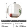 HBEZON Vanity Mirror with Lights, LED Wall Mount Bathroom Mirror, 3-Color Mode, Front/Backlit Lights, Dimmable, Anti-Fog, Round, Aluminum, Silver - 2 of 4