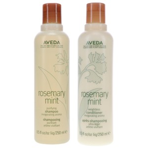Aveda Rosemary Mint Purifying Shampoo 8.5 oz & Rosemary Mint Weightless Conditioner 8.5 oz Combo Pack - 1 of 4