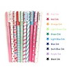 Wrapables Cute Novelty Gel Ink Pens, 0.5mm Fine Point (Set of 10) for School, Office, Stationery, Hearts & Stripes Multicolor Ink - 3 of 4