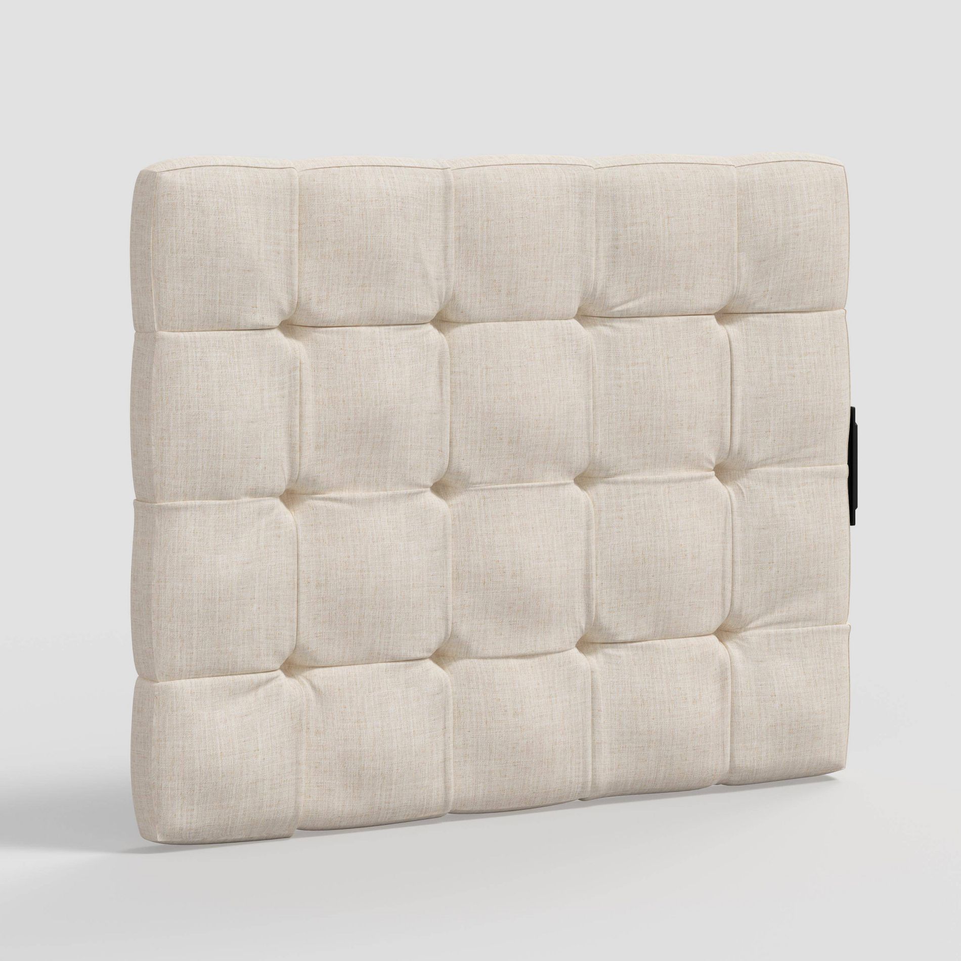 Twin Ryan Tufted Stick-on-the-Wall Dorm Headboard USB Classic Linen Talc - Threshold™