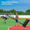Basketball Hoop Outdoor, Portable Basketball Stand, Adjustable Height Basketball Hoop, for Teens/Adults - 3 of 4
